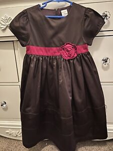 size 6 gymboree christmas dress Holiday brown red