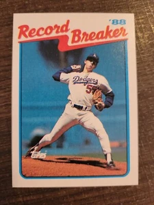Hershiser Record Breaker '88 #5 1989 Topps Baseballkarte NM/M - Bild 1 von 2