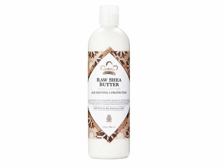 Body Lotion  Raw Shea and Myrh 13 OZ By Nubian Heritage - Image 1 of 1