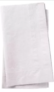 2 Packs 2 ply Paper Dinner Napkins White 375 Count Each Pack 1/8 Fold 15 x 16.25 - Picture 1 of 5