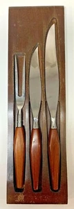 Vintage MCM Moderne Columbia Edelstahl Mid Century Modern 3-teiliges Schnitzschneideset - Bild 1 von 5