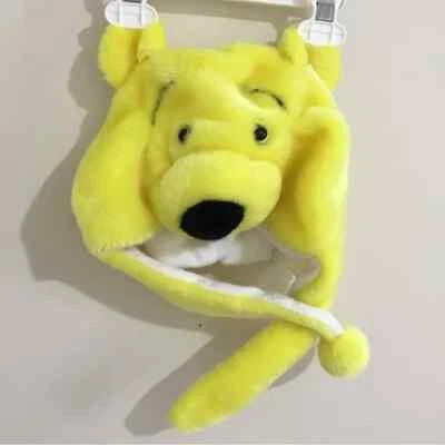 Niño pequeño oso amarillo forrado polar sombrero de invierno Foto 1 de 4