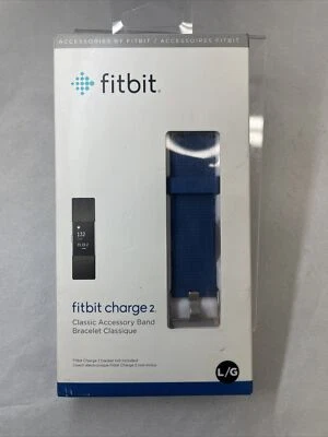 Fitbit Charge 2 AZUL Clásico Accesorio Banda Pulsera Auténtico Fitbit Grande Nuevo Foto 1 de 3