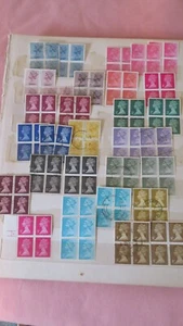 QE111 DECIMAL STAMPS IN BLOCKS of 4's/6's etc - Picture 1 of 5