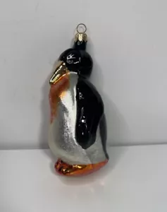 Christopher Radko Blown Glass Ornament Penguin T1990’s - Picture 1 of 7