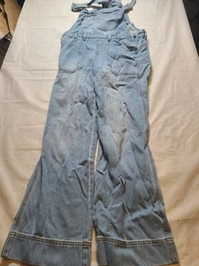 Women's Wide Leg Denim Overalls Universal Thread Light Wash Size 2 - Picture 1 of 5