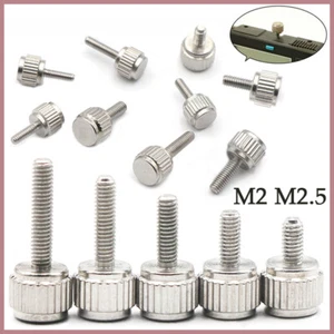M2 M2.5 Knurled Thumb Screw Hand Grip Small Thumbscrew Bolt Stainless Steels - Picture 1 of 20