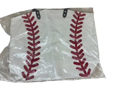 Бейсбол холст сумка с короткими ручками 21 дюйм плеча бейсбол мама/пляж сумка - Изображение 1 из 2