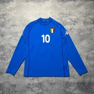 Camiseta de fútbol local Kappa Italia Totti #10 2000/2002 para hombre talla L manga larga - Imagen 1 de 16