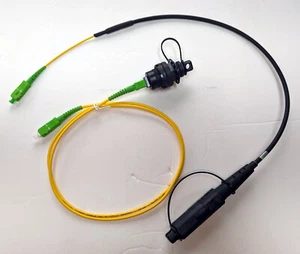 OptiTap gehärteter Stecker/Buchse Stecker auf SC/APC Test Jumper Singlemode - Bild 1 von 2