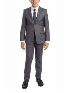 Lot de 5 pièces Perry Ellis garçon gris moyen taille 18 💙 - Photo 1/9