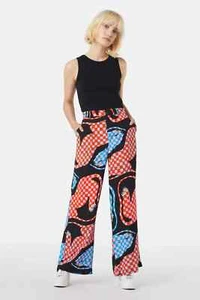Gorman Jaguar Wide Leg Pants Women's Size 20 Black Multi Business Office - Picture 1 of 16