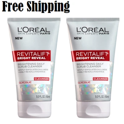 L'Oréal Paris Revitalift Bright Reveal Anti-Aging Facial Cleanser Glycolic (2PK) - Image 1 of 4