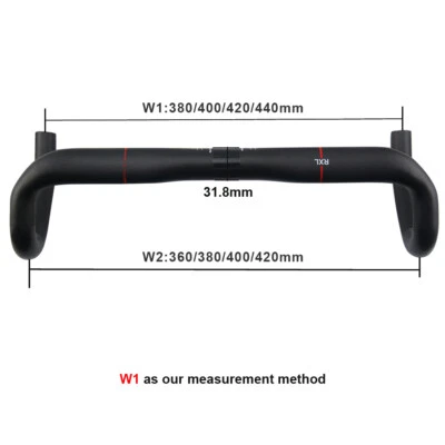 Carbon Drop Bar External Routing Racing Bike Handlebar 380/400/420/440 USA stock - Image 1 of 4