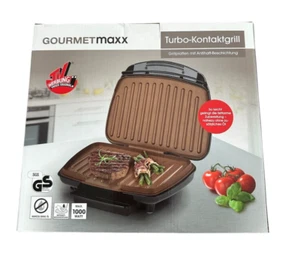 GOURMETmaxx Tischgrill Kontaktgrill Grill Sandwichtoaster 1000 W TURBO Grill - Bild 1 von 3