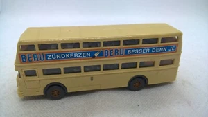 Wiking 722 Büssing D2U Berlin Doppeldecker BVG beige BERU ZÜNDKERZEN (42) - Bild 1 von 3