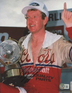 Bill Elliott Signed NASCAR 8x10 Photo (Beckett COA) - Picture 1 of 2