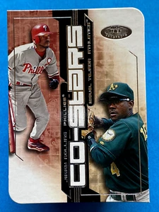 2002 Fleer Hot Prospects Co-Stars Jimmy Rollins Miguel Tejada #10CS - Bild 1 von 2