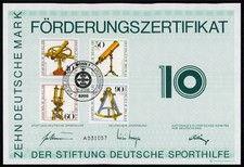 SPORTHILFE ZERTIFIKAT 1981 CERTIFICATE GERMAN OLYMPIC COMMITTEE OKTANT za38