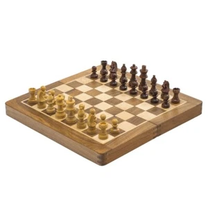 Deluxe Hartholz Klappreise 12 Zoll Schachset - magnetisch - Bild 1 von 7