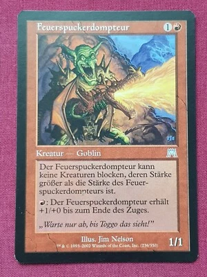Magic The Gathering GERMAN ONSLAUGHT SPITFIRE HANDLER red card MTG - Image 1 of 2