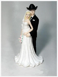 NEW Western Cowboy My Dream Personalized Bride Groom 6" Wedding Caketopper - Picture 1 of 4
