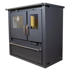 EEK A+ – Holzherd Verso CS Plus Inox 7,7 kW mit Ofen, Kochfeld & Holzfach Links - Bild 1 von 6