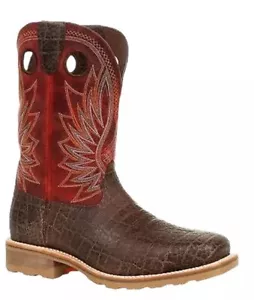 Men’s 9M Durango DDB0301 Maverick Pro Elephant Print Steel Toe Cowboy Work Boots - Picture 1 of 6