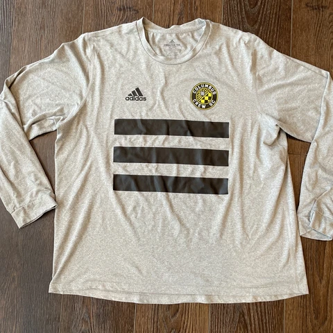 Adidas Columbus Crew MLS Creator Long Sleeve Shirt Mens XL Soccer Three Stripes Cover