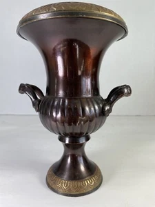 VINTAGE COPPER, BRASS or BRONZE URN VASE NEOCLASSICAL GEORGIAN DESIGN - Picture 1 of 12