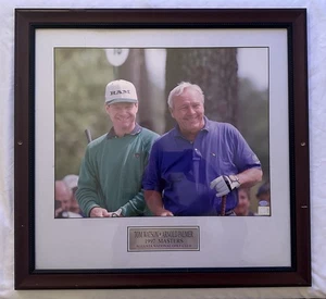 Arnold Palmer & Tom Watson Masters Augusta 1997 placa enmarcada 25”x26” hologramas - Imagen 1 de 5