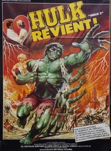 "HULK REVIENT" Affiche originale 1980 (Kenneth JOHNSON / Lou FERRIGNO) 120x160cm - Picture 1 of 1