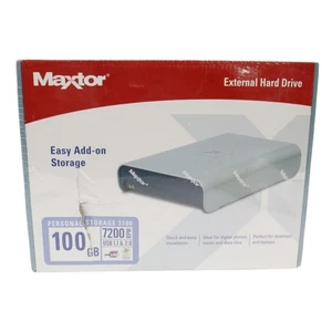 Maxtor 3100 /100GB Easy Add On Storage External Hard Drive 7200 RPM USB 1.1 & 2 - Picture 1 of 7