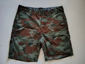 J.Crew Stretch tarnfarbene Chino Shorts für Herren 30 Schrittlänge 9 flache Vorderseite - Bild 1 von 8