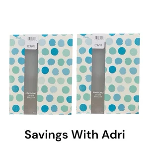 Meade Lotto di 2 raccoglitori raccoglitori tascabili collezione "Glitter Glam" 12"x9.375" - Foto 1 di 4