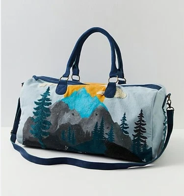 Free People Duffle Bag NEW HORIZONS Weekender Mountain Tote - Image 1 of 4