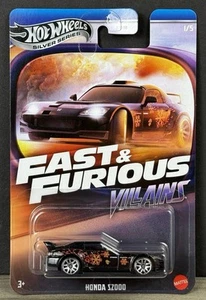 Hot Wheels Honda S2000 Metal Base 2025 Fast & Furious Villains 1/5 Black - Picture 1 of 5