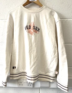 Boston Red Sox, Sweatshirt, New Era, White, Women's UK L - Picture 1 of 7