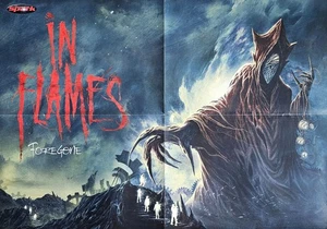 IN FLAMES - MEGA Poster von 2023, 22 x 16 Zoll (55 x 40 cm) - NEUWERTIG! - Bild 1 von 1