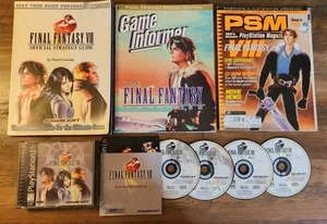 PS Final Fantasy VIII Black Label CIB Official Strategy Guide PSM GI Companion - Picture 1 of 12