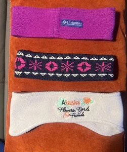 Columbia Fleece rosa 100% Wolle Strick & Alaska Gr. L Stirnbänder (3) Ohrenwärmer - Bild 1 von 6