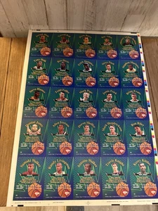 1996 COLLECTORS EDGE UNCUT SHEET ROOKIE PAGE ALLEN IVERSON MARBURY NASH RARE STR - Picture 1 of 5