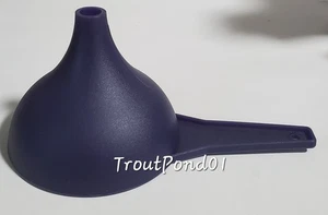Vintage Tupperware Funnel Large Hershey Kiss Shape Dark Navy Indigo Blue Gadget - Picture 1 of 4