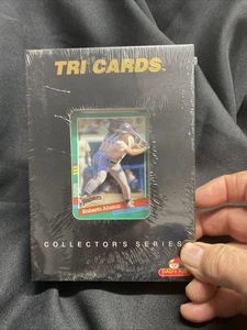 1991 Roberto Alomar SD Padres Dad's Kid Tri Cards (3D) palla base n. 4 di 50.000 - Foto 1 di 8