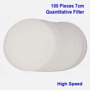 100 Pcs 7cm Fast Speed Quantitative Filter Paper Filtration Laboratory Supply - Picture 1 of 1