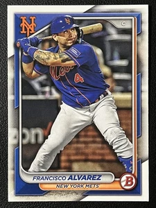 Tarjeta de béisbol 2024 Bowman #75 Francisco Álvarez Mets de Nueva York - Imagen 1 de 2