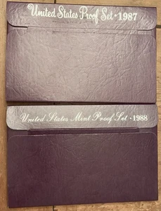 1987 & 1988 United States Proof Sets, Original Packaging - Picture 1 of 2