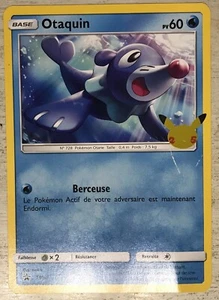 CARTE POKEMON JUMBO GEANTE NEUVE 25 ANS OTAQUIN 60 PV SM03 - Imagen 1 de 3