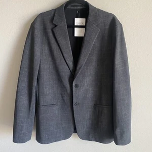 Theory Men's Clinton Gray Sport Coat 42 DPK W Precision Print Grey Melange - Picture 1 of 16