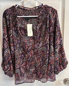 Evereve, Woman's, Shirt, Blouse, 3/4 Sleeve, Sz S, nwts - Picture 1 of 24